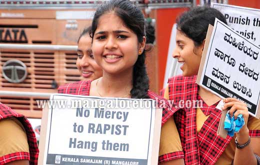 Kerala Samajam protest against Manipal Gang Rape